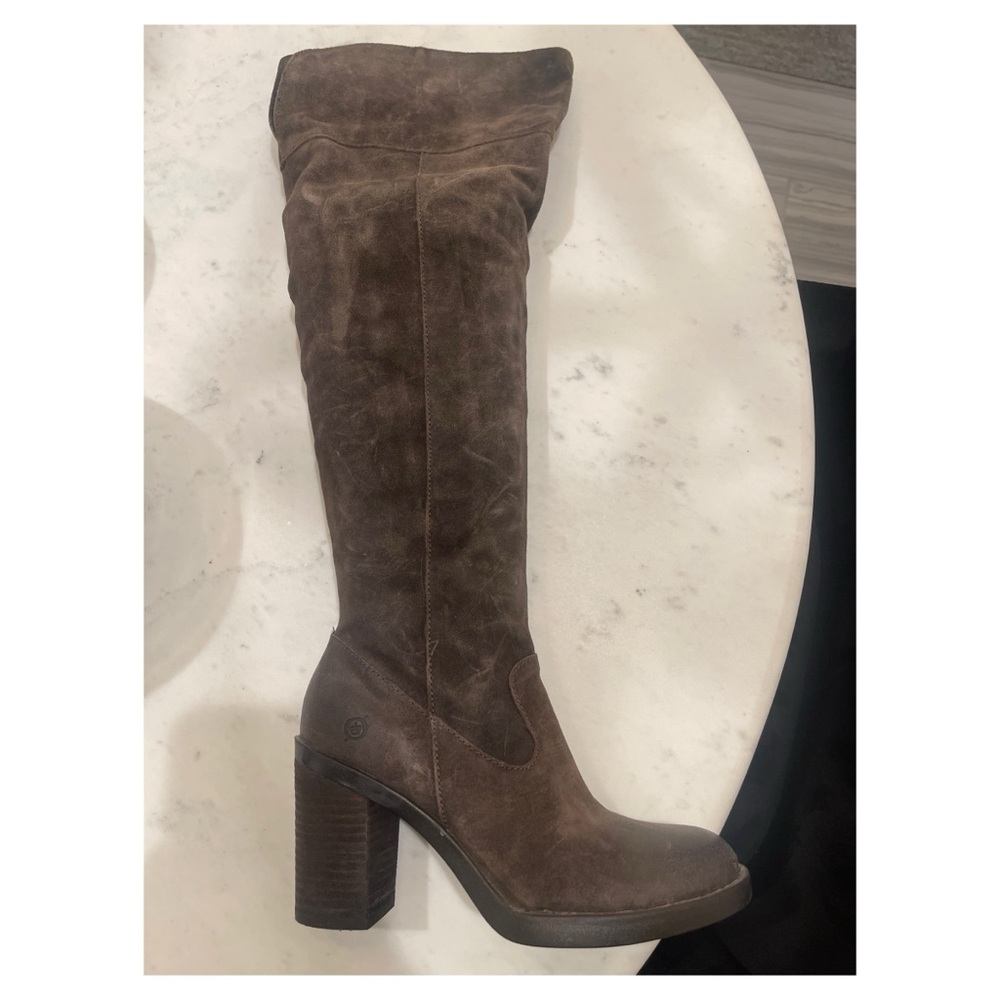 BORN suede over the knee Boots